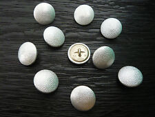 15 Stück Knöpfe Alu-gekörnt