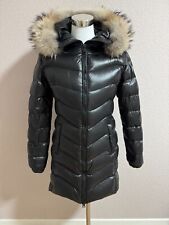 WeLoveFurs Daunenmantel mit Echtfell Mantel Gr. S schwarz