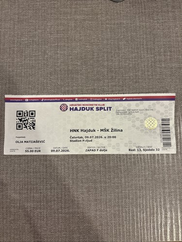 Used ticket uefa europa - used,