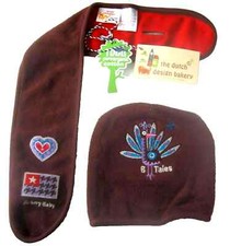 Wende Mütze Schal Gr.50 /56 Dutch Bakery NEU 37 39 braun Set Newborn baby winter