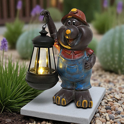 Solar maulwurf figur mit - maulwurf,