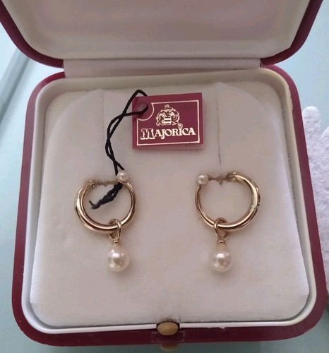 Majorica creolen 15mm - ,