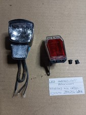 ?W1O? Fahrrad Licht Vorne/Hinten LED Rücklicht Frontscheinwerfer Nabendynamo 