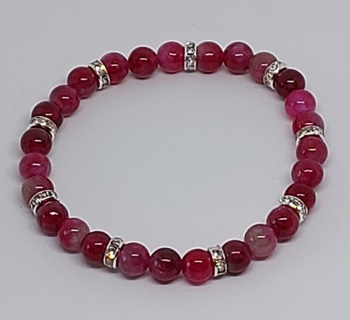 Naturstein perlen armband - naturstein,