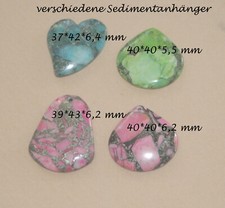 montierte Bronzite-Lapis Lazuli Sediment Quartz PendantsTeardrop, Dyed 47*37*6,5