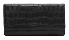 LIEBESKIND BERLIN LOU 2 New Croco Slam Wallet L Geldbörse Black schwarz Neu