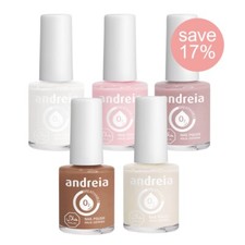 Halal atmungsaktiver Nagellack Sammlung/Konvolut Angebot - 6 Nude Farben - Andreia