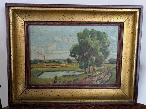 Kleines ölgemälde landschaft - kleines,