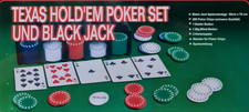 Poker Set und BLACK JACK - TEXAS HOLD´EM - komplett in gutem Zustand