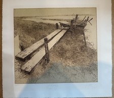 Walter Herzog –„Boddensteg“ Original-Radierung (handsigniert & nummeriert 70/75)