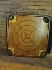  Wood Carrom Game Board 1960s