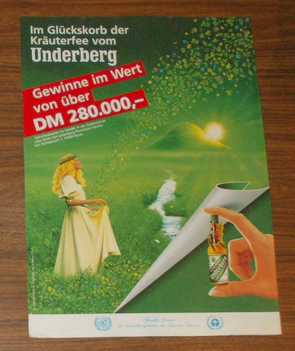 Seltene werbung underberg - seltene,