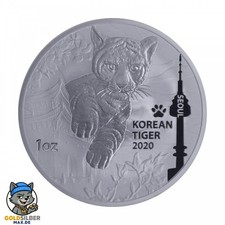 1 oz Unze Silber Korean Tiger