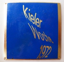 Kieler woche plakette 1972 - kieler,