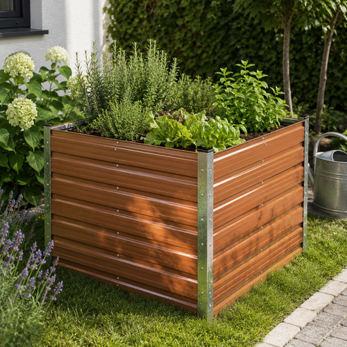 Hochbeet beet braun gartenbeet - hochbeet,