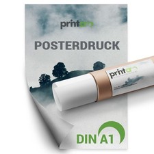 Drucken von DIN A1 Plakat / Poster | 4-fbg auf 140 g/qm Papier | 1-100 Stück