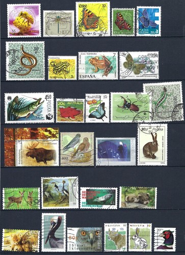 Briefmarken lot sammlung tiere - lot,