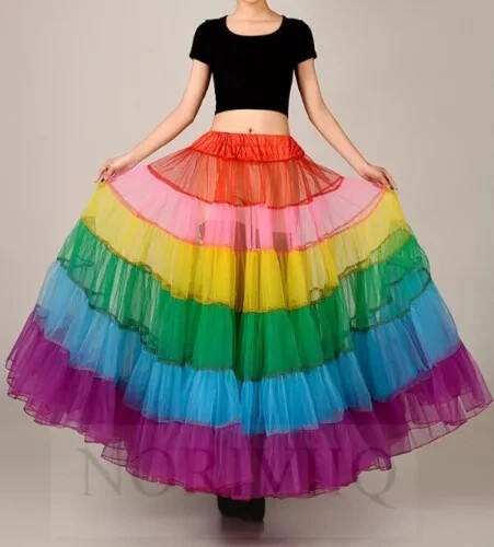 Damen langer tutu - langer, röcke