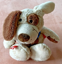 kuscheliger Hund mit Halstuch - Stofftier - sigikid - 15x13x27cm - waschbar 30°