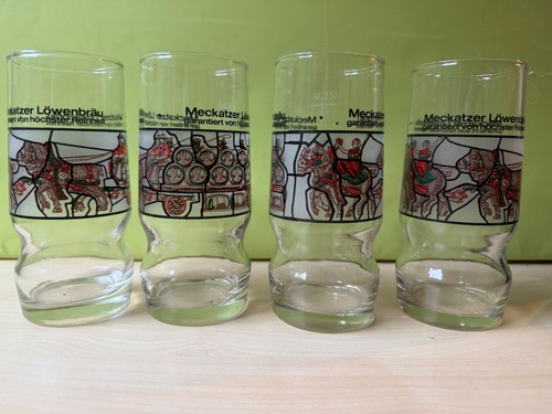 4er set gläser - glas, meckatzer