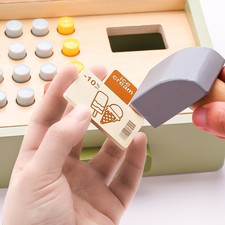 Lebensmittel Kinder Holz Kasse