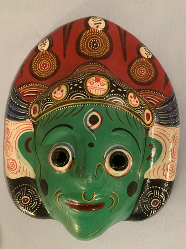 Nepalesische maske pappmaché - nepalesische,