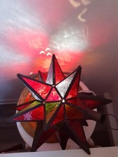 Arabische Hängeleuchte in Sternform, multicolor, ohne Leuchtmittel