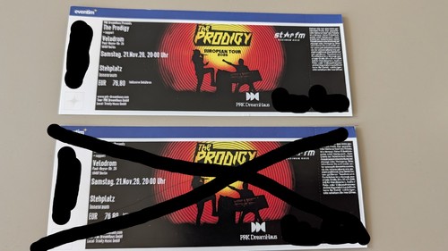Konzertkarte the prodigy - the,