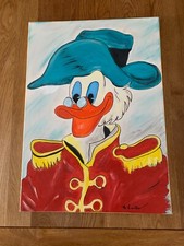 Dagobert Duck  -  orig. Gemälde    - Unikat Leinwand