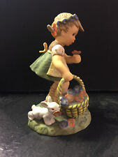 Göbelfigur Berta Hummel BH 3 Spring Blossoms Mädchen Hase Blumen Goebel Figur 