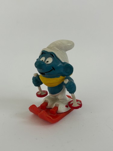 Figur schlumpf skifahrer - schlumpf,