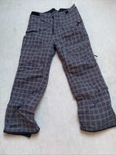 Herren Ski Hose braun  kariert