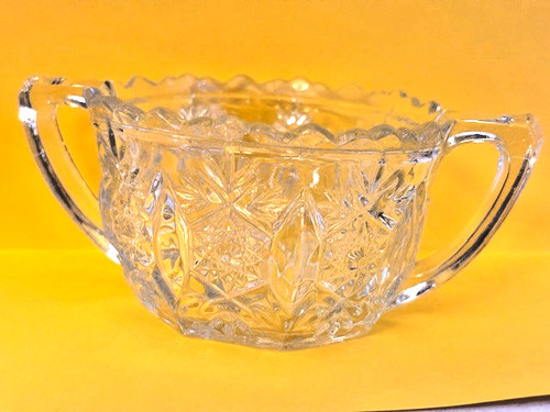 Alte zuckerdose aus - aus, glas