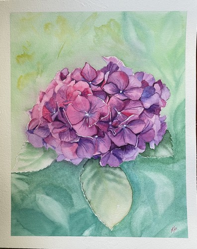Original aquarell bild - original,
