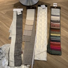 4 X Dekostoffe Gardine Kissen Polsterstoff Bastel Tischdecke Stoffreste