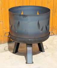Feuerschale Ø 80 cm 800 mm  Klöpperboden Pflanzschale mit Aufsatz