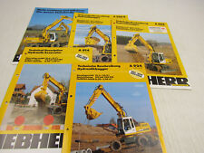 Liebherr A900B 904 914 924 Litronic Hydraulikbagger 5 x Technische Daten 1998
