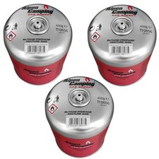 Gaspatrone Alpen Camping Propan Buthan 450g 7/16 Gewindevorlic Modell IK020