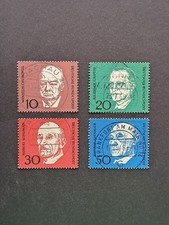 Bund Mi. 554-557 „Konrad Adenauer“, gestempelt, Ortsstempel, Vollstempel