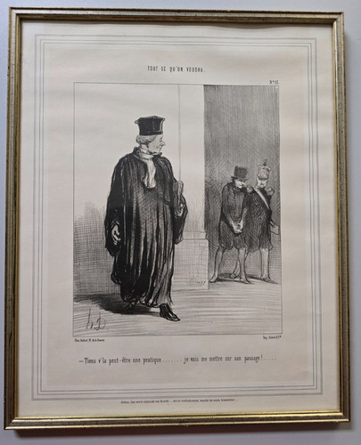 Lithographie honore daumier - lithographie,