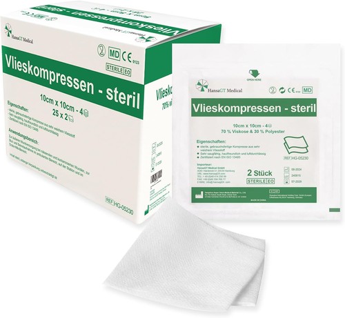 Vlieskompressen 10x10 - , cm