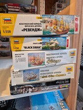 Plastikmodellbau Segelschiffe aus einer Sammlung diverse Grössen und Hersteller