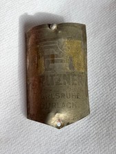 GRITZNER Karlsruhe Durlach Steuerkopfschild Markenschild Fahrrad Emblem Oldtimer