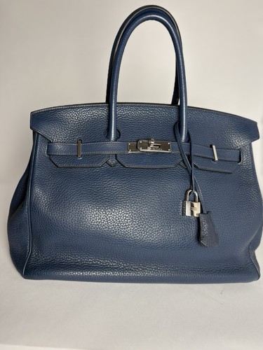 Hermès birkin bleu prusse - 35,