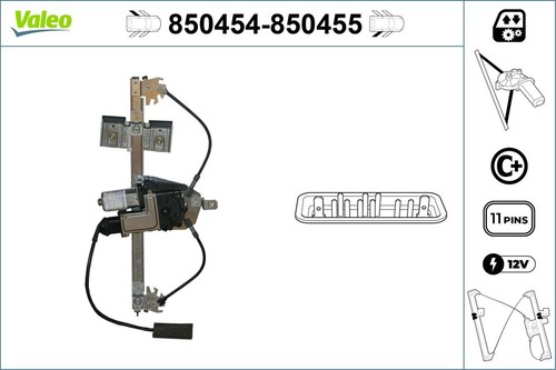 Valeo fensterheber 850454 - fensterheber,