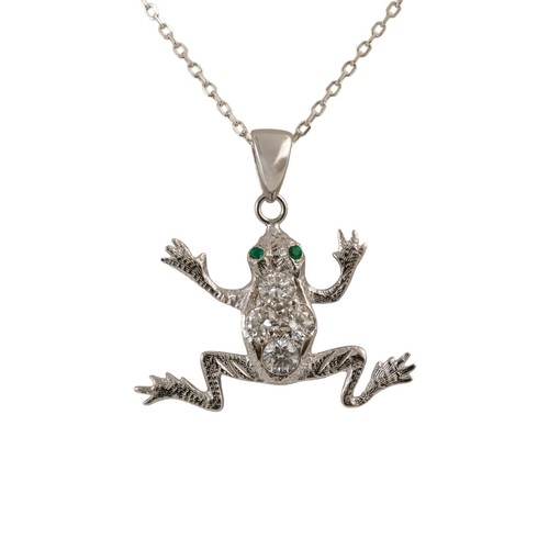 Diamant frosch anhänger - diamant,