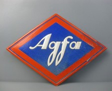 Altes werbeschild agfa - werbeschild, raute