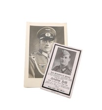 Postkarte - Sterbebild - Panzer Jäger Regiment - Soldat - Uniform - 1. Weltkrieg