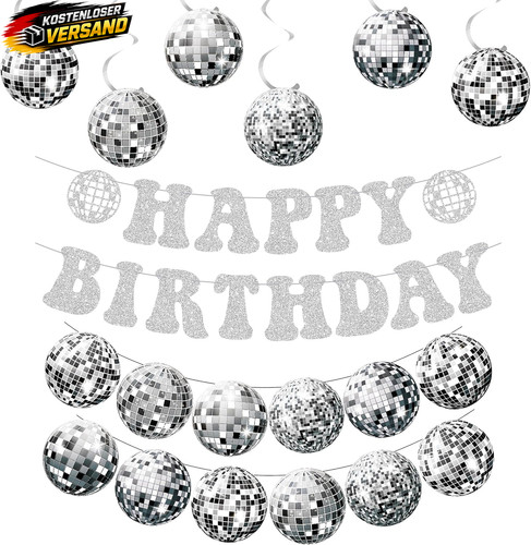 Disco deko geburtstag - deko, girlande