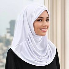 Jersey Hijab Kreuz Stirn Wrap